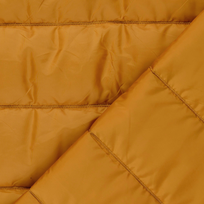 Tissu matelassé molletonné rayé Stripes, moutarde
