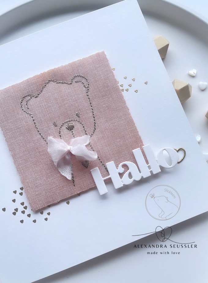 Fichier modèle broderie Ours - petite troupe Beemybear