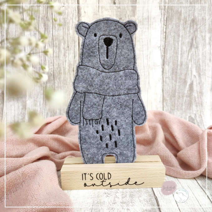 Stickdatei beemybear Bear Cozy Winter, german