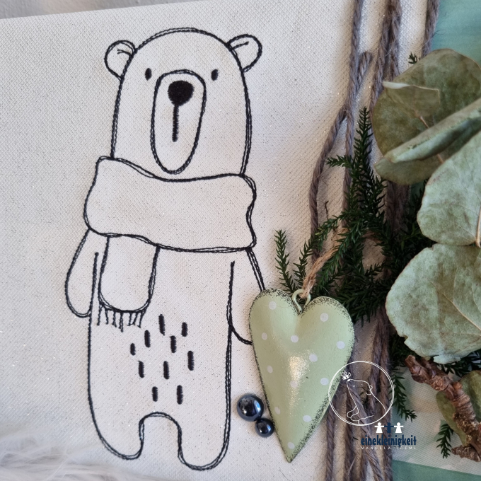 Stickdatei beemybear Bear Cozy Winter, german