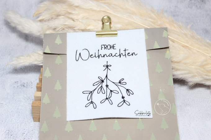 Stickdatei beemybear Mistletoe, german