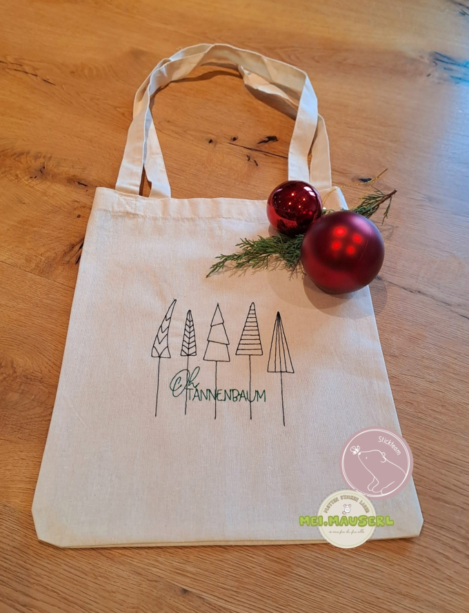 Stickdatei beemybear Oh Tannenbaum, german