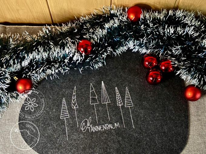 Stickdatei beemybear Oh Tannenbaum, german