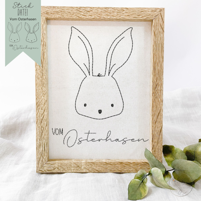 Stickdatei beemybear Vom Osterhasen, german