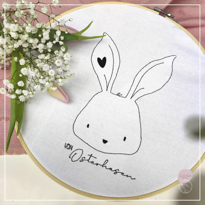 Stickdatei beemybear Vom Osterhasen, german