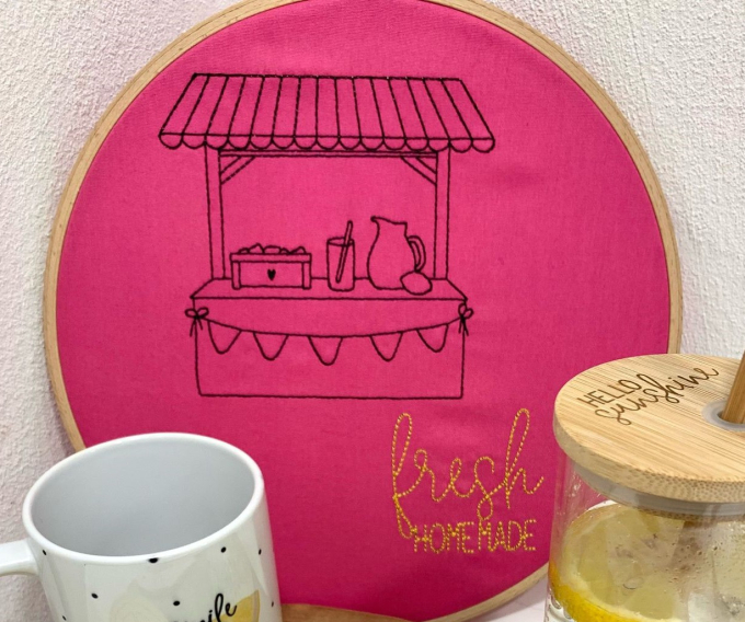 Fichier modèle broderie Parfum citron Beemybear