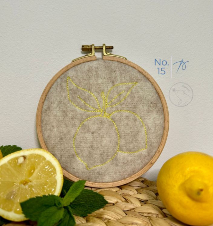 Fichier modèle broderie Parfum citron Beemybear