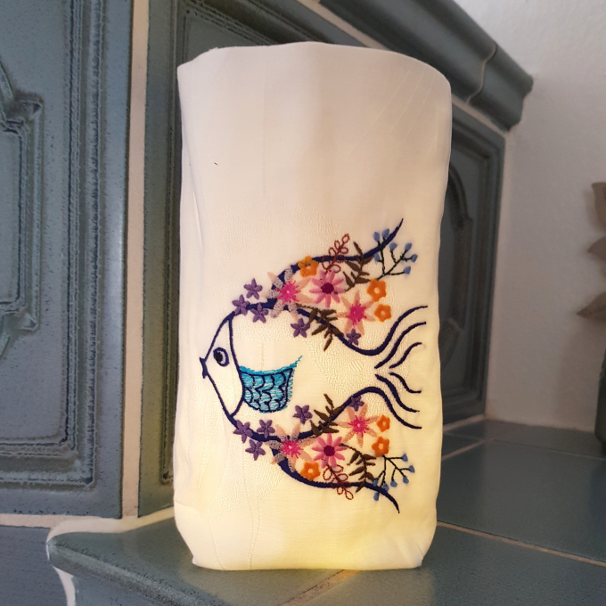 Fichier modèle broderie broderie Poisson Boho Fadenstark
