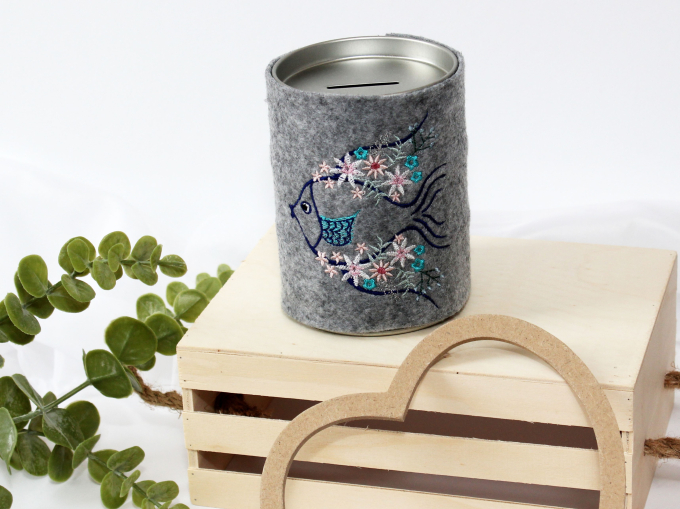 Fichier modèle broderie broderie Poisson Boho Fadenstark