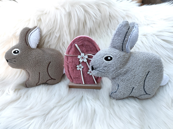 Fichier modèle broderie Lapin Pâques Fadenstark