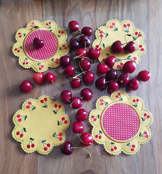 Fichier modèle broderie Sous-verres Fadenstark