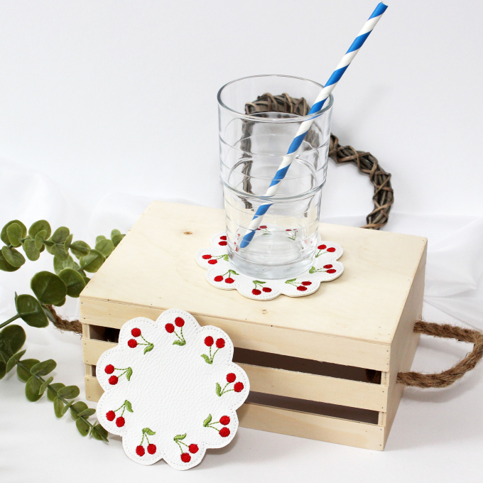 Fichier modèle broderie Sous-verres Fadenstark