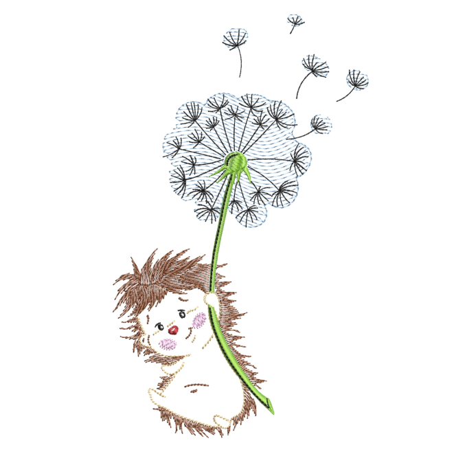 Stickdatei MaLiNa Hans der Igel, german