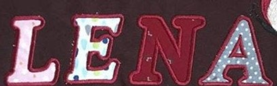 Fichier modèle broderie Lettres abécédaire Vicky Rock Queen