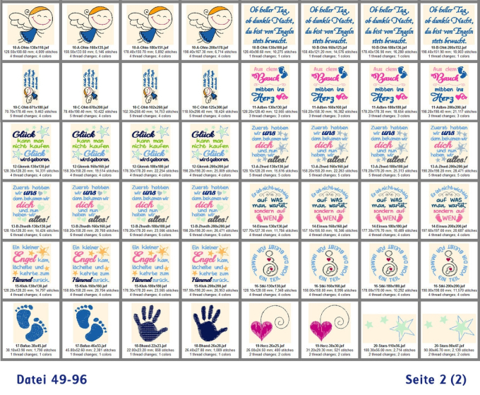 Stickdatei Rock Queen Baby-Geburt-Sprüche 16