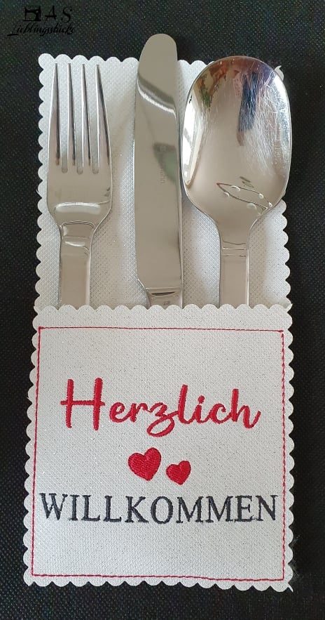 Stickdatei Rock Queen Bestecktaschen-Set 1