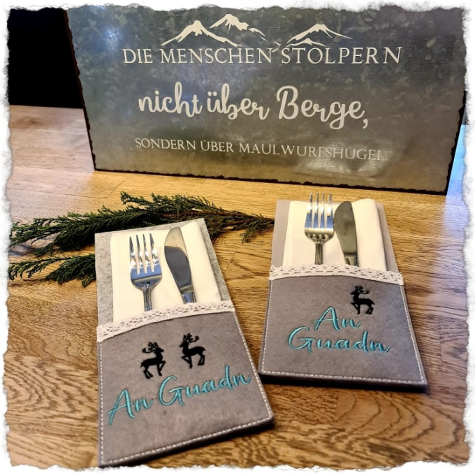 Stickdatei Rock Queen Bestecktaschen-Set 2
