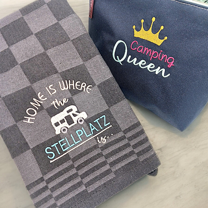 Stickdatei Rock Queen Camping rockt