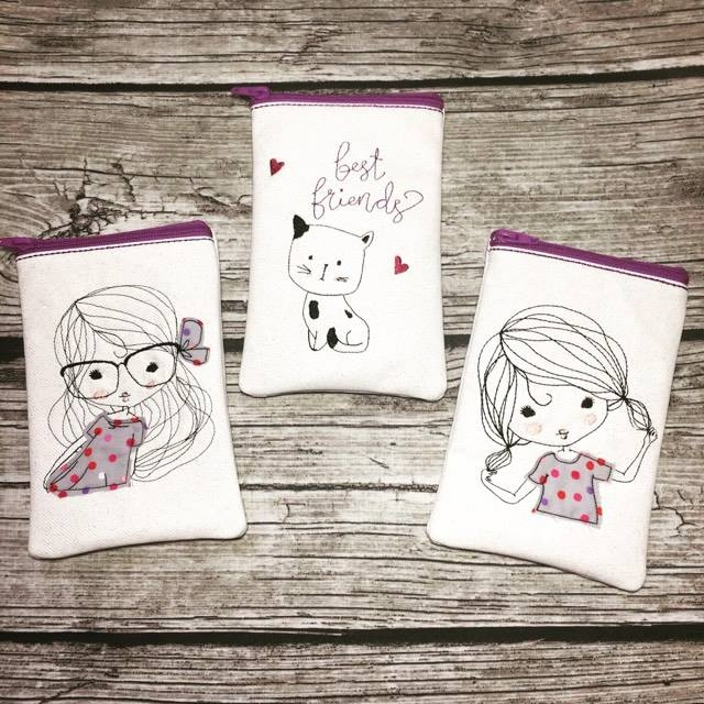 Stickdatei Rock Queen Cute Doodles