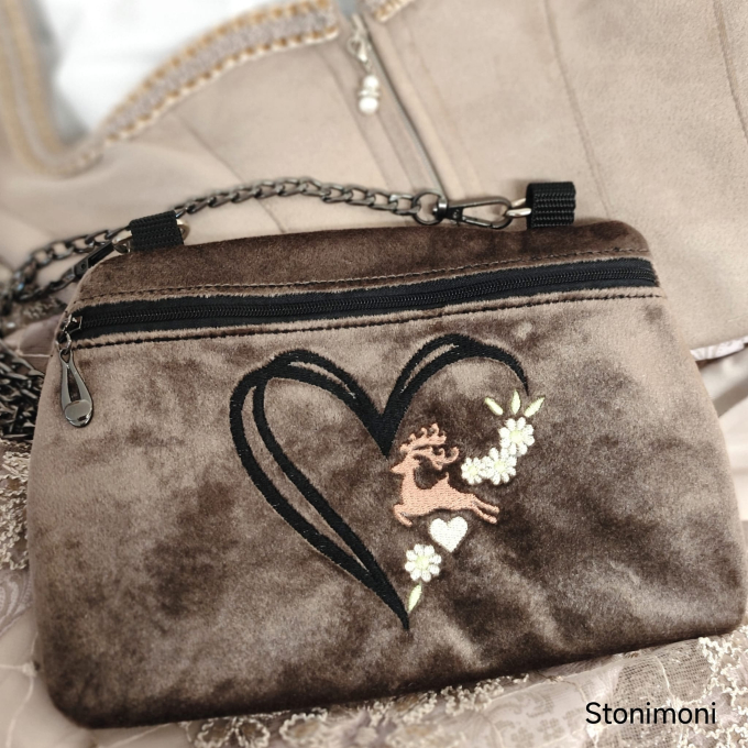 Borduurbestand Rock Queen Teelicht Dirndl Taschen 3, Duits