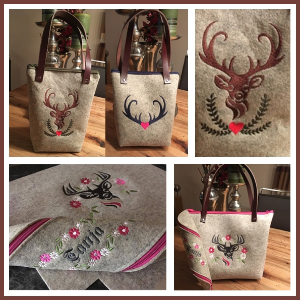 Fichier modèle broderie Costumes traditionnels cerf Rock Queen