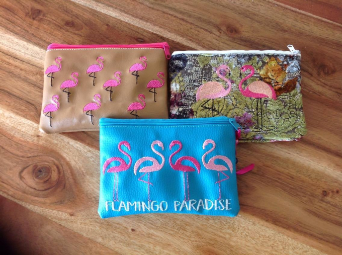 Stickdatei Rock Queen Flamingo Paradise