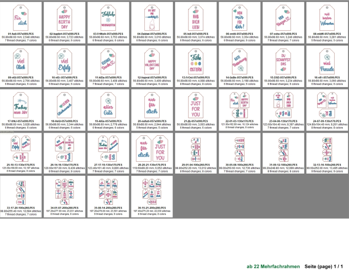 Stickdatei Rock Queen Geschenk-Anhänger ITH