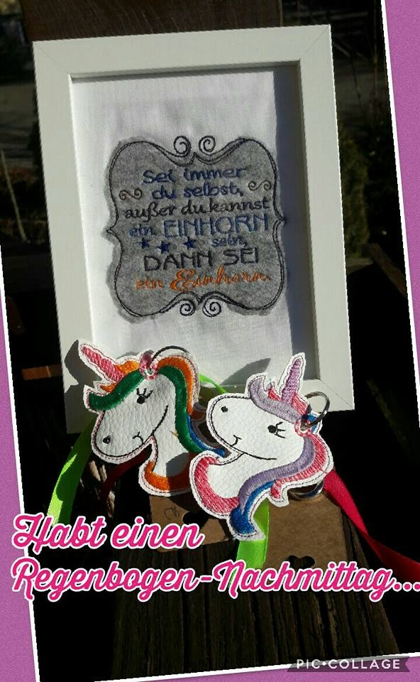 Stickdatei Rock Queen Giga-Einhorn-Set