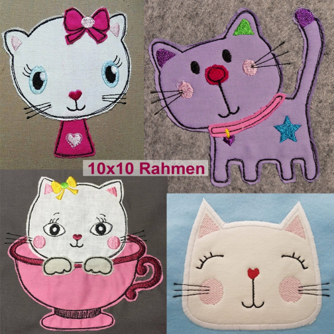 Stickdatei Rock Queen Giga Set Katzen