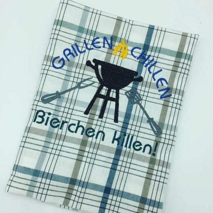 Fichier modèle broderie Barbecue Kit 1 Rock Queen
