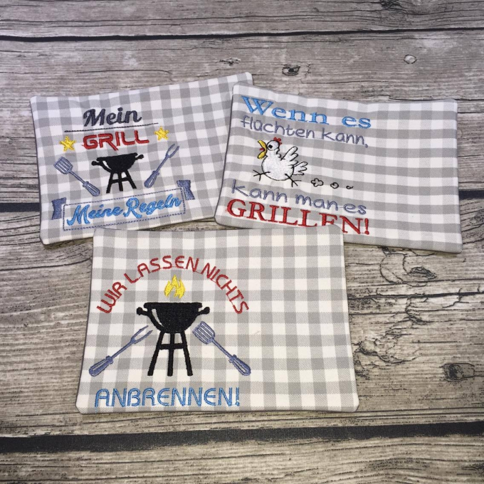 Fichier modèle broderie Barbecue Kit 2 Rock Queen