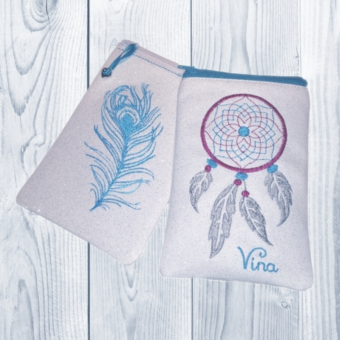 Stickdatei Rock Queen Handytaschen-Set