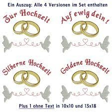 Stickdatei Rock Queen Hochzeits-Set