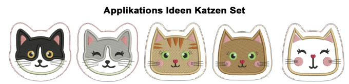 Stickdatei Rock Queen Katzen Kuschel Set
