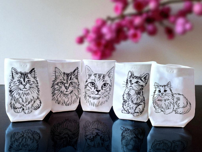 Stickdatei Rock Queen Cats