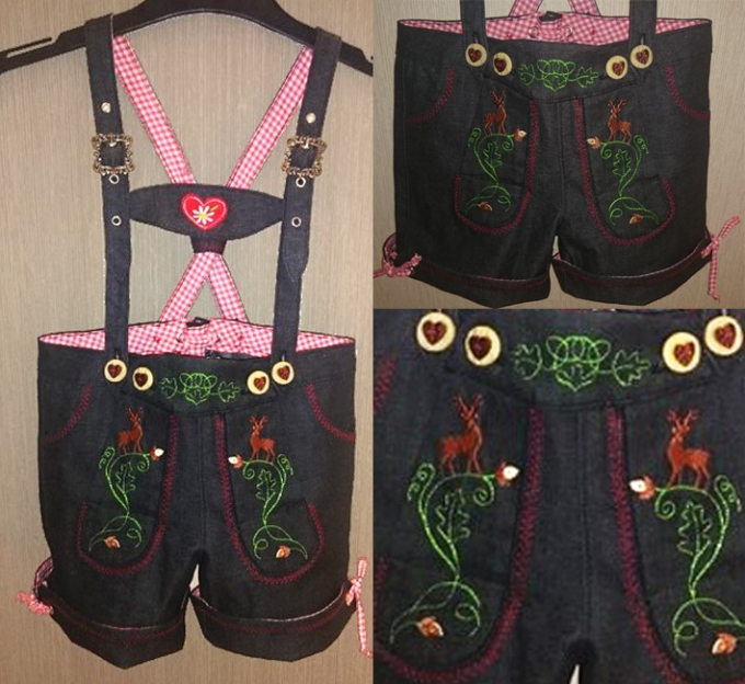 Fichier modèle broderie Pantalon en cuir Rock Queen