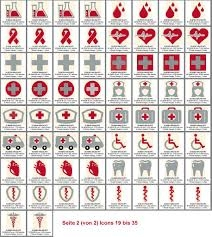 Stickdatei Rock Queen Medical Icons