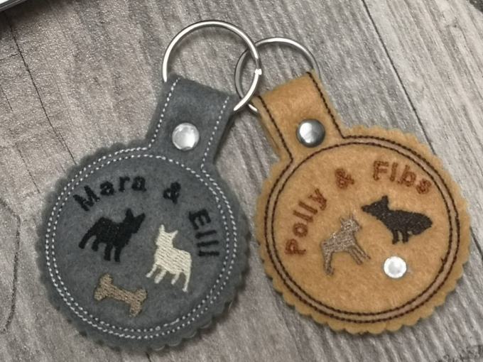 Stickdatei Rock Queen Mini-Hunde