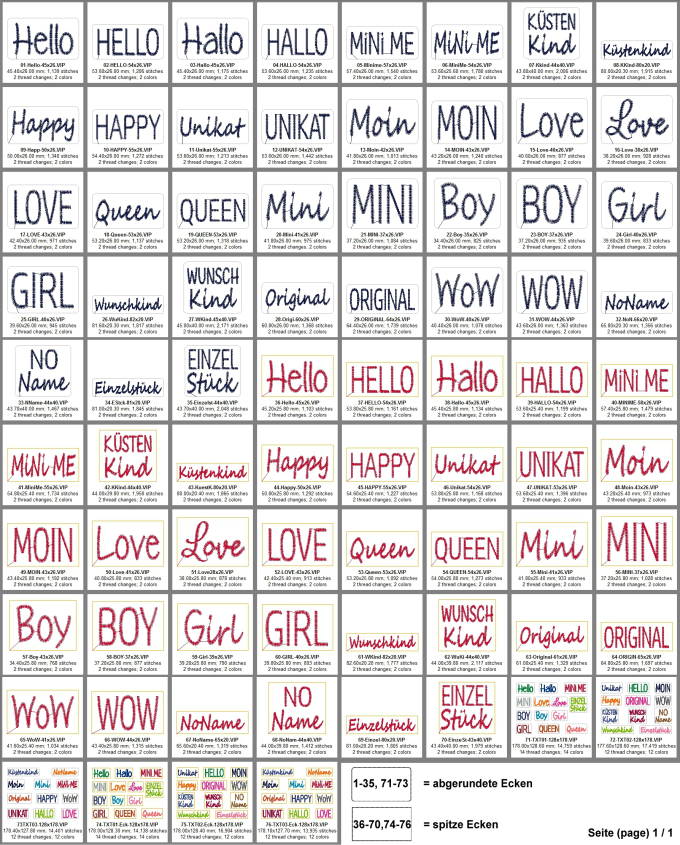 Stickdatei Rock Queen Mini Leather Label