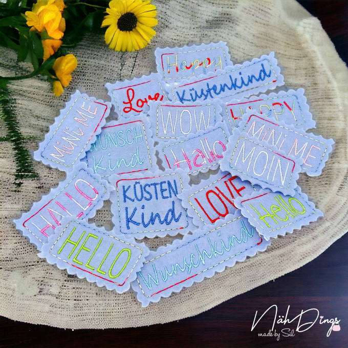Stickdatei Rock Queen Mini Leather Label