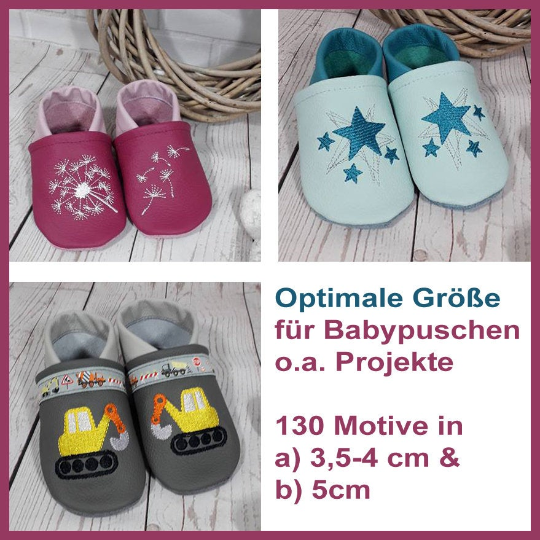 Stickdatei Rock Queen Mini Motiv Sammlung