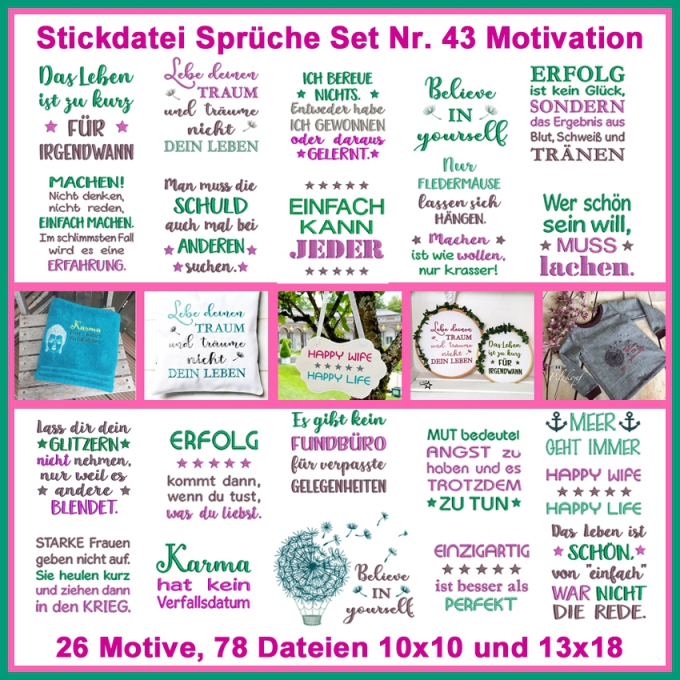 Stickdatei Rock Queen Motivationssprüche 43