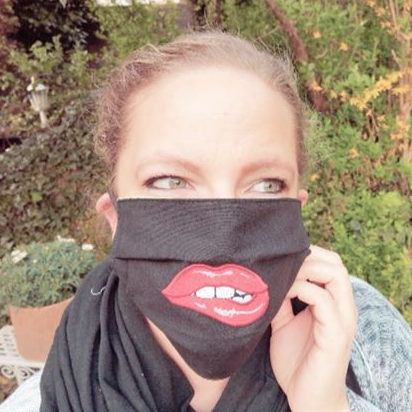 Fichier modèle broderie Bouche & nez Rock Queen
