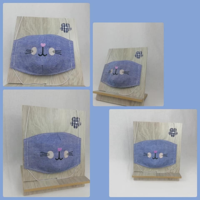 Fichier modèle broderie Bouche & nez Rock Queen
