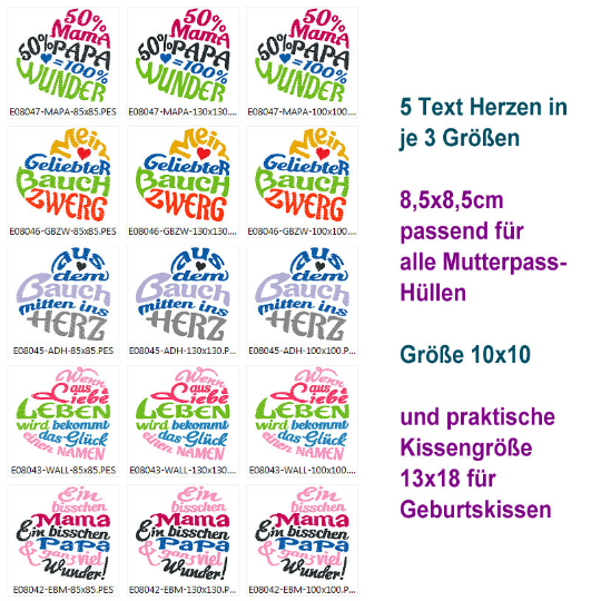 Stickdatei Rock Queen Mutterglück
