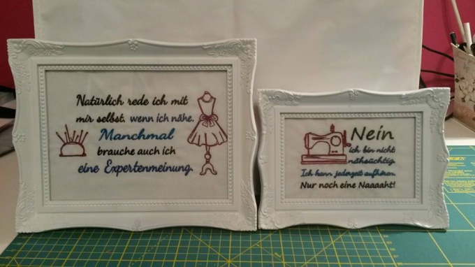 Stickdatei Rock Queen Näh-, Quilt- und Strick-Sprüche