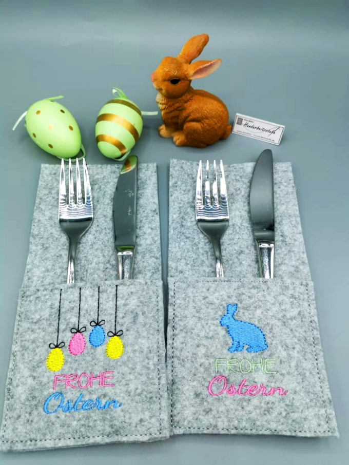 Stickdatei Rock Queen Oster-Bestecktaschen