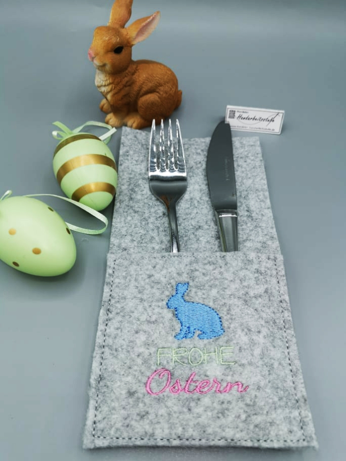Stickdatei Rock Queen Oster-Bestecktaschen