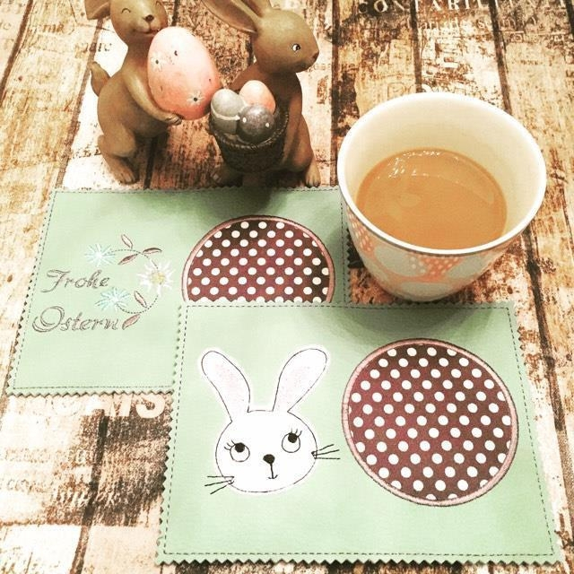 Stickdatei Rock Queen Oster Mug Rug und Topflappen