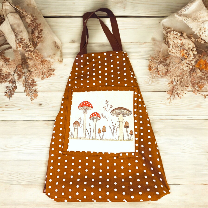 Fichier modèle broderie Champignons Rock Queen